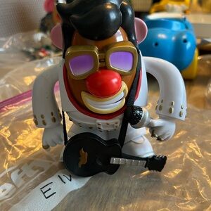 Hasbro Mr. Potato Head in White Outfit with Gold Accents and Pink Glasses
